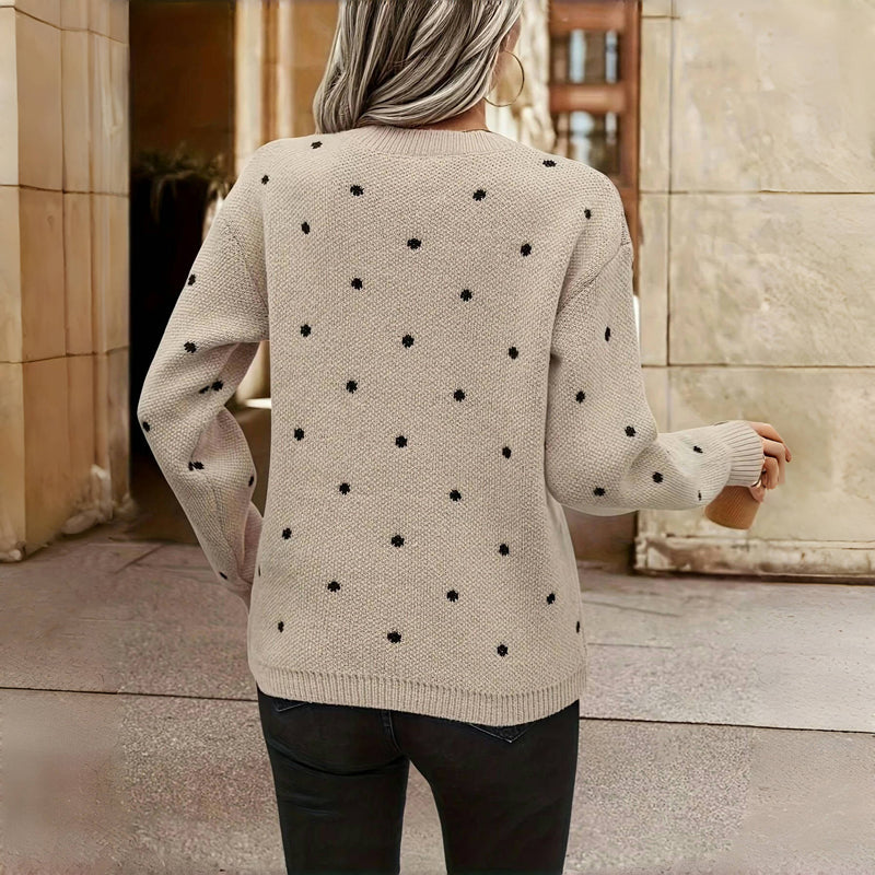 Barbara Polka Dot Knitted Sweater