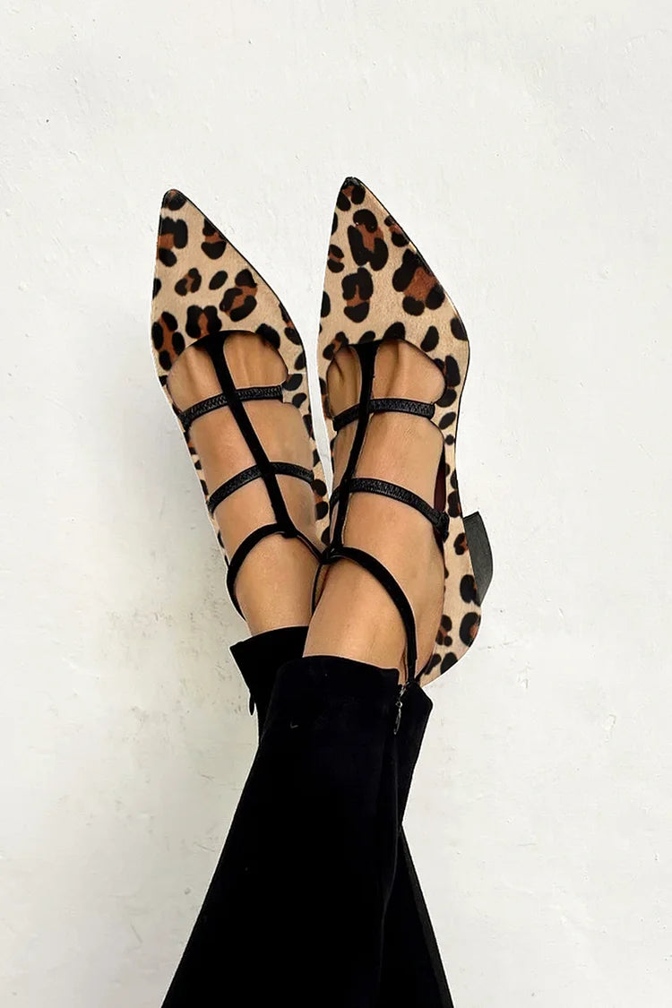 Hazel  Elegant Leopard Flats