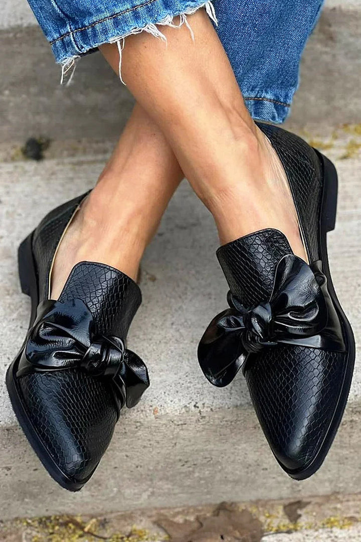 Margaret | Bow Loafers