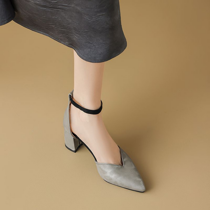Ava Elegant Block Heels