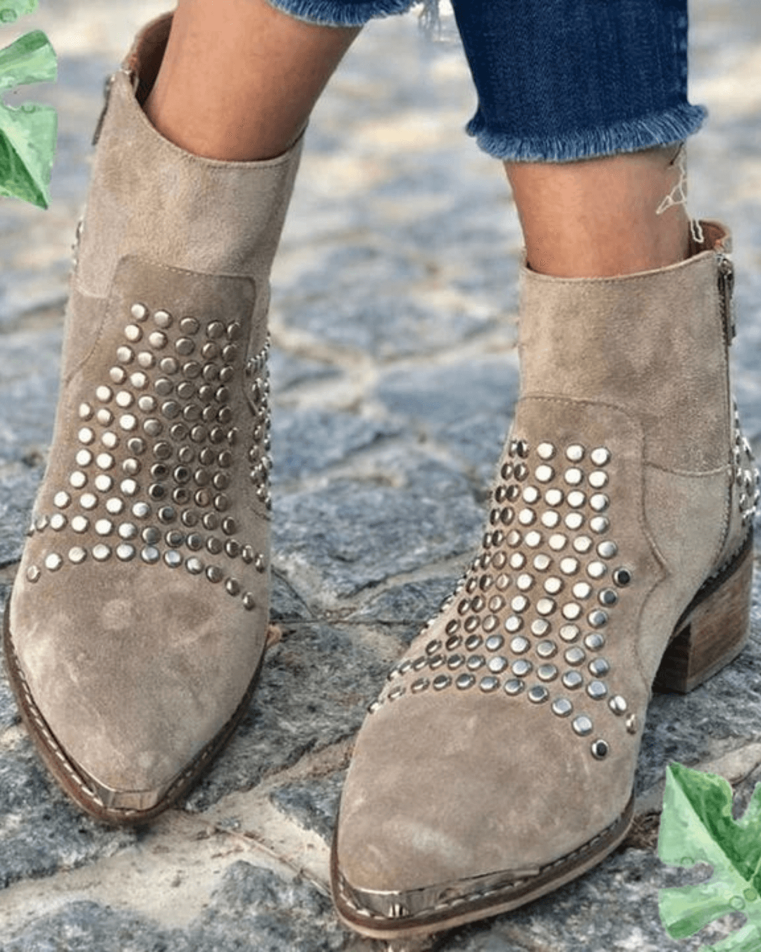 Josephine | Studded Ankle Boots