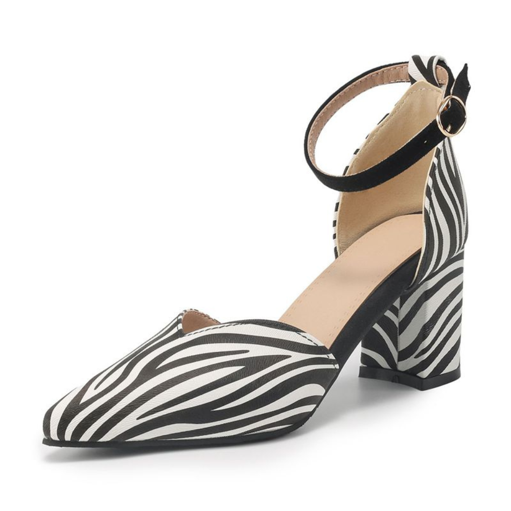 Ava Elegant Block Heels