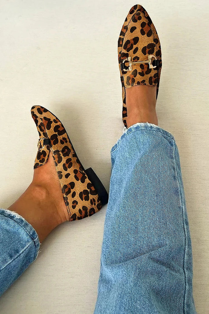 Natalia Leopard Loafers
