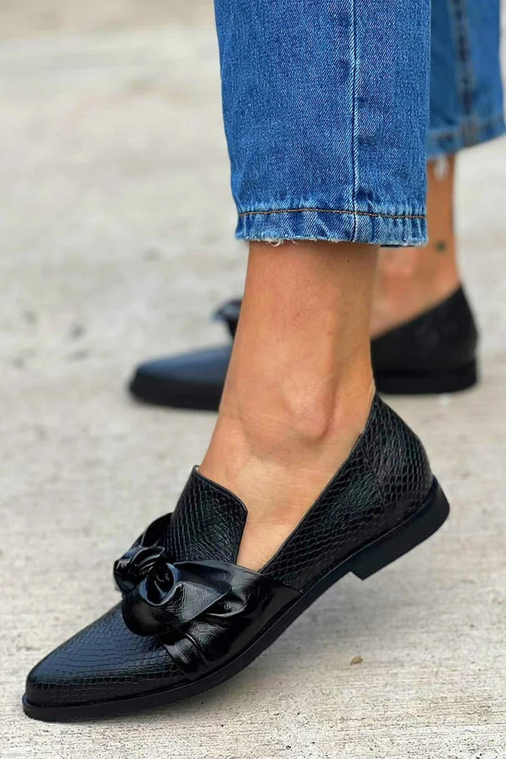 Margaret | Bow Loafers