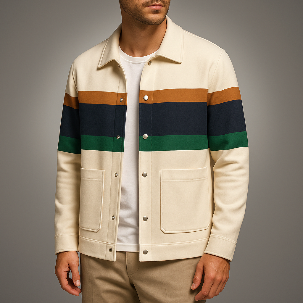Marcello Striped Knit Cardigan