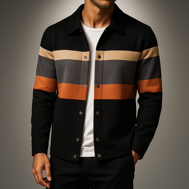 Marcello Striped Knit Cardigan