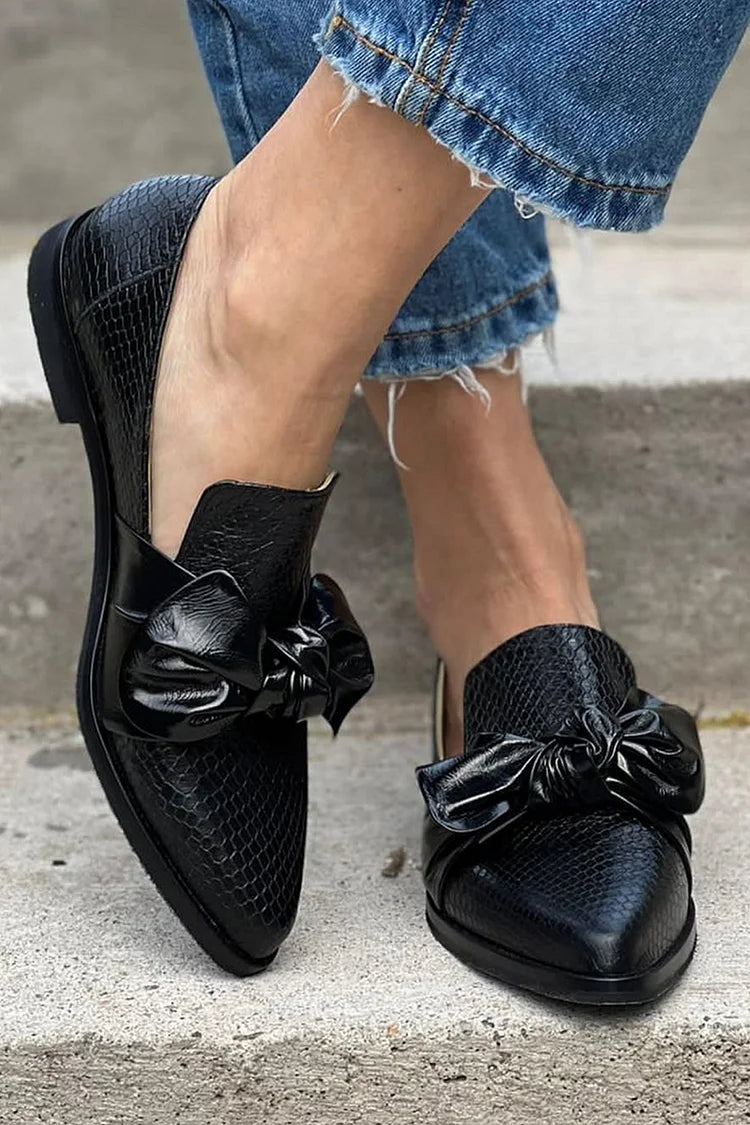 Margaret | Bow Loafers
