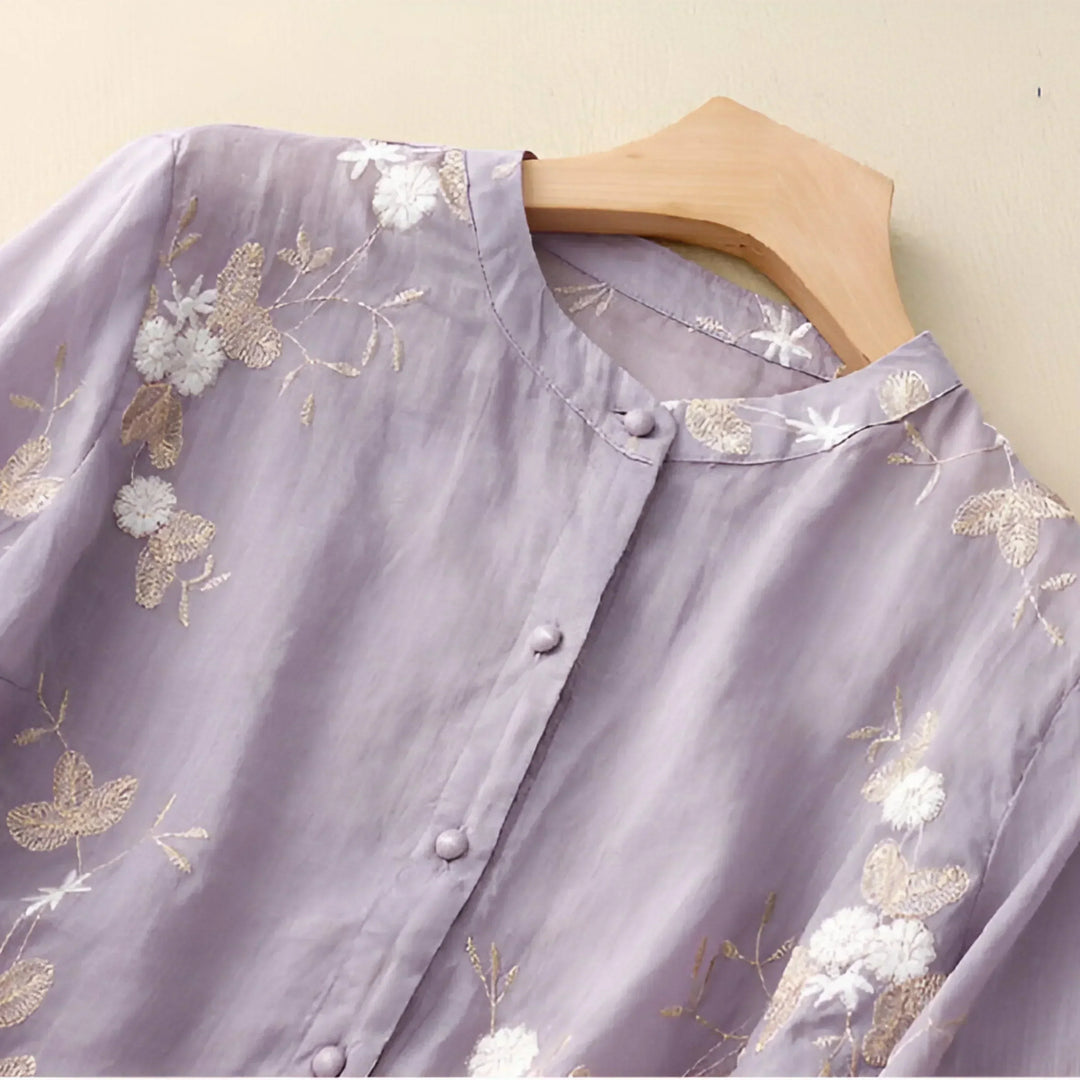 Laurie Lightweight Embroidered Blouse