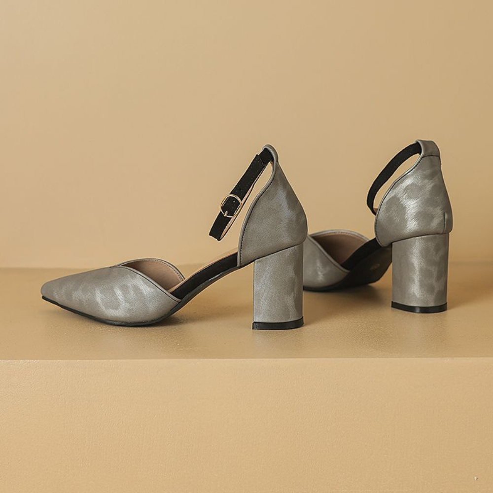Ava Elegant Block Heels
