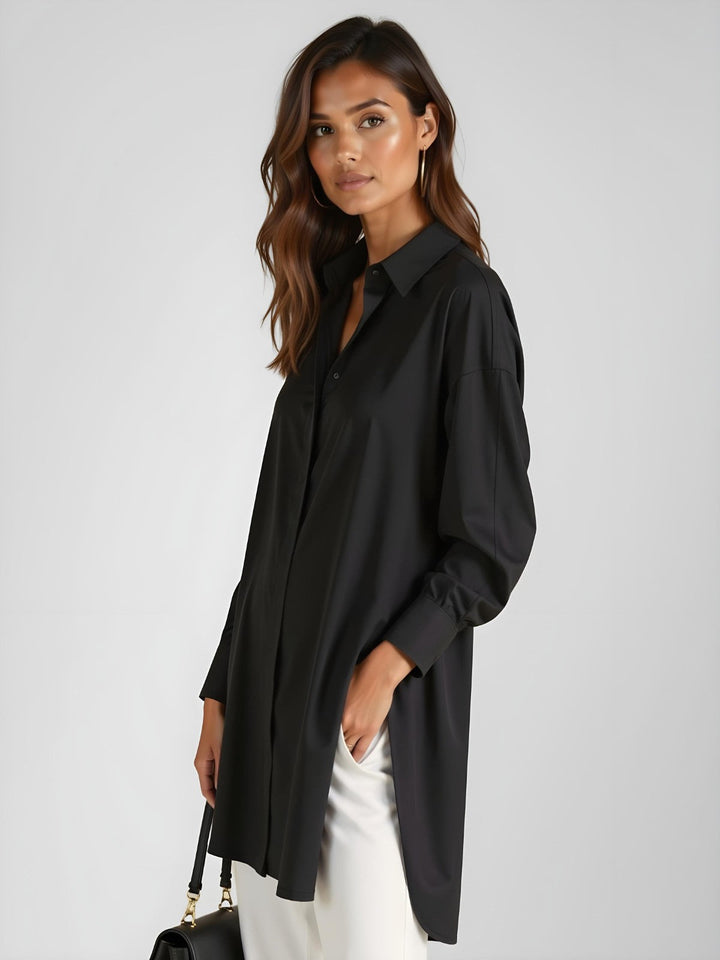 Dalla Oversized Button Shirt Dress