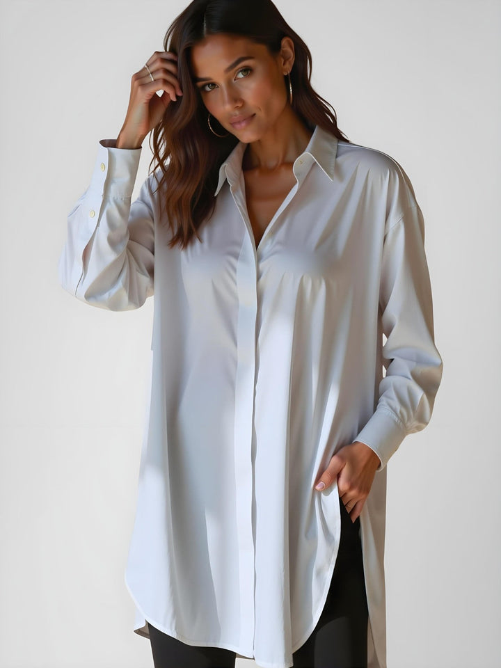 Dalla Oversized Button Shirt Dress