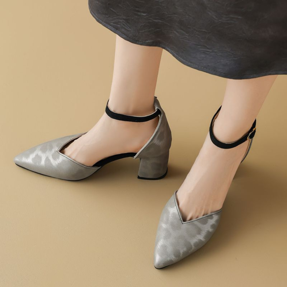 Ava Elegant Block Heels