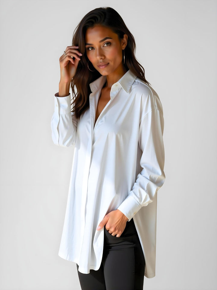 Dalla Oversized Button Shirt Dress