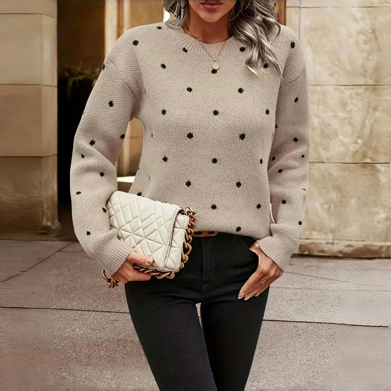 Barbara Polka Dot Knitted Sweater