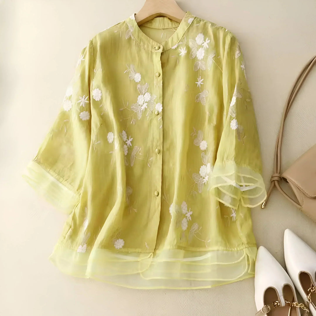 Laurie Lightweight Embroidered Blouse