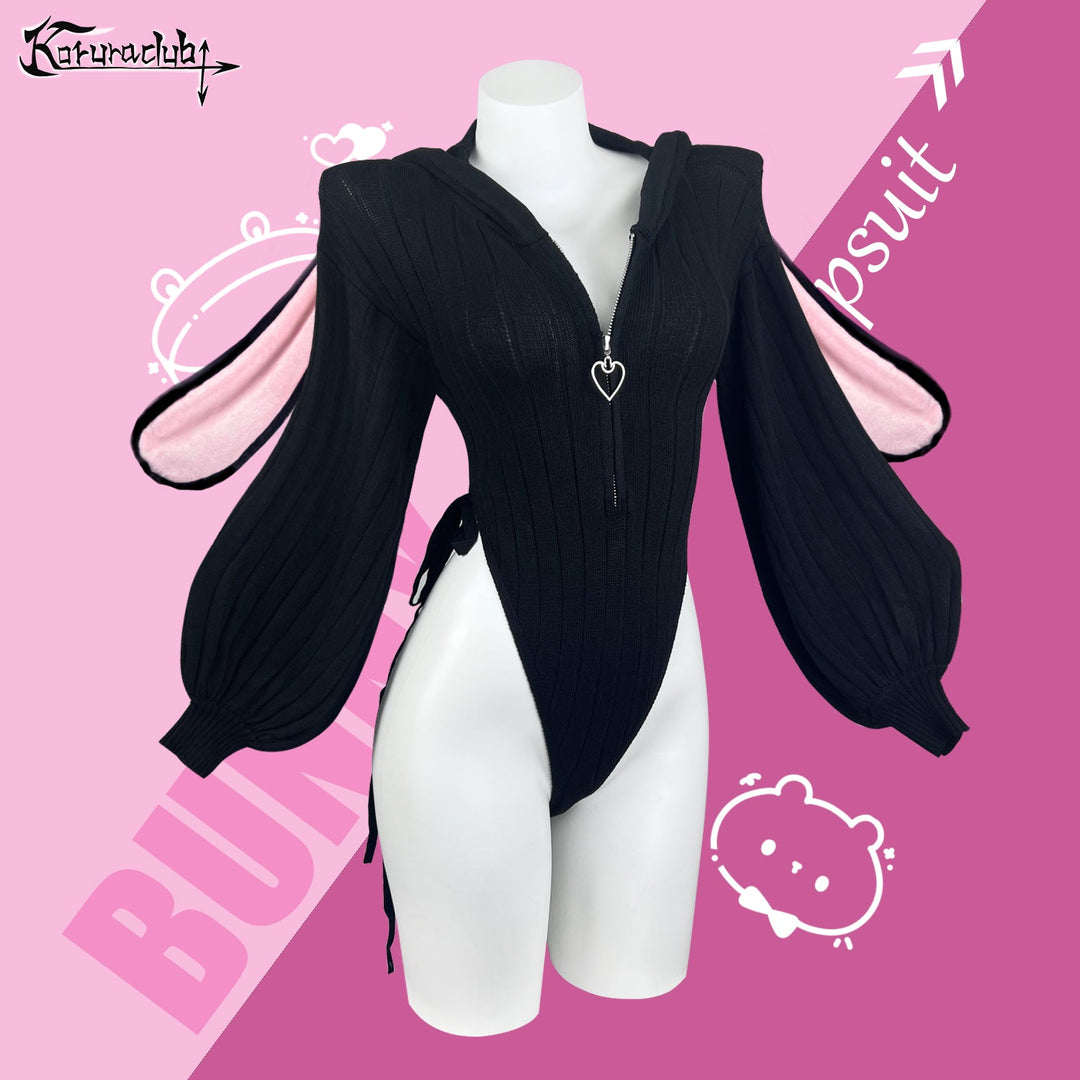 Lunara Bunny Hoodie Bodysuit