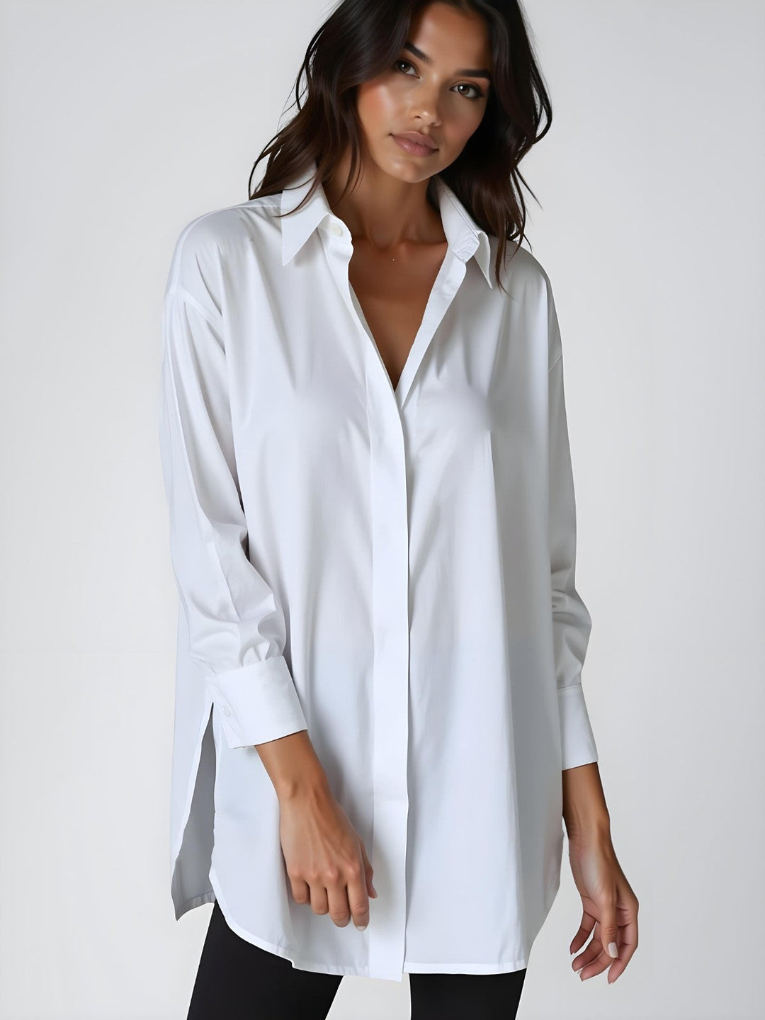 Dalla Oversized Button Shirt Dress