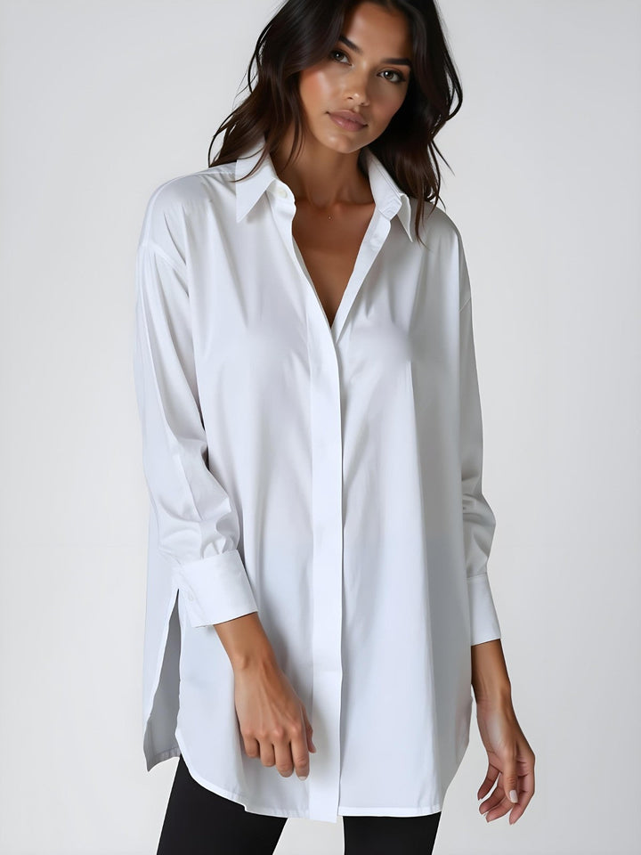Dalla Oversized Button Shirt Dress
