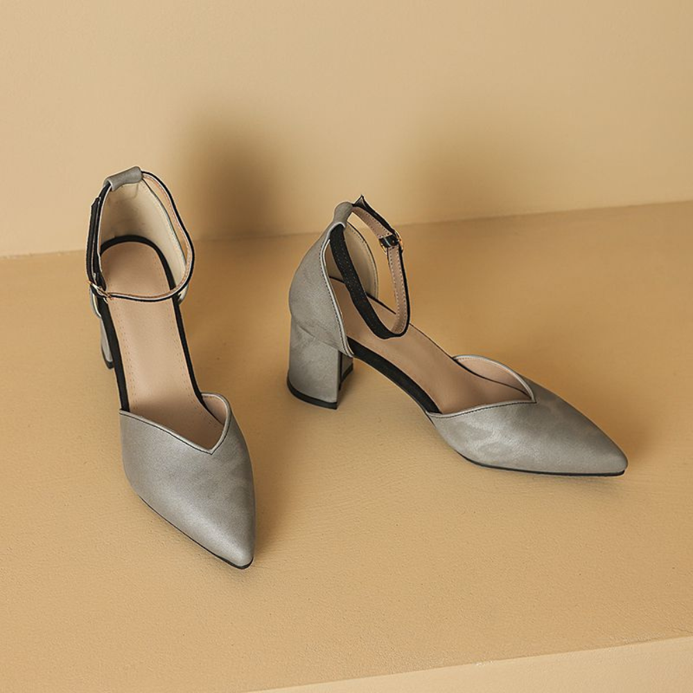 Ava Elegant Block Heels