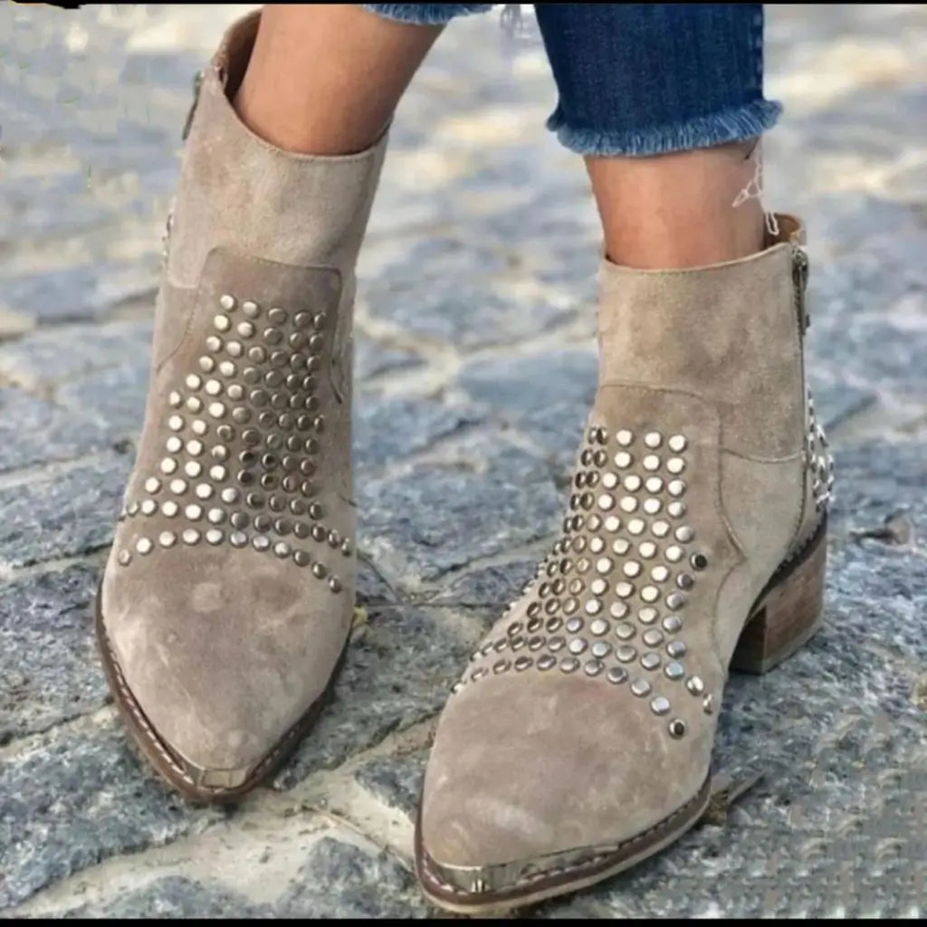 Josephine | Studded Ankle Boots