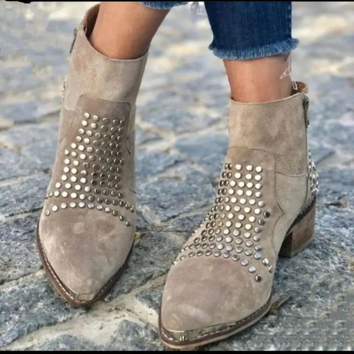 Josephine | Studded Ankle Boots