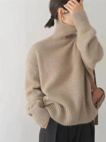 Elara Cozy Luxe Turtleneck Sweater