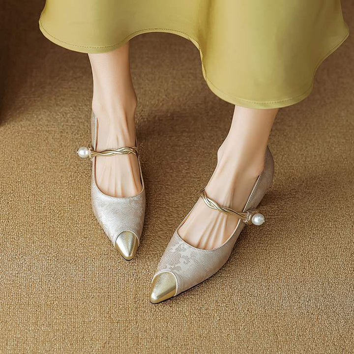 Isabella | Elegant Leather Slingback Heels