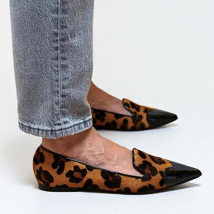 Genevieve Leopard Flats