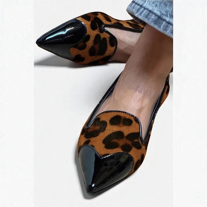 Genevieve Leopard Flats