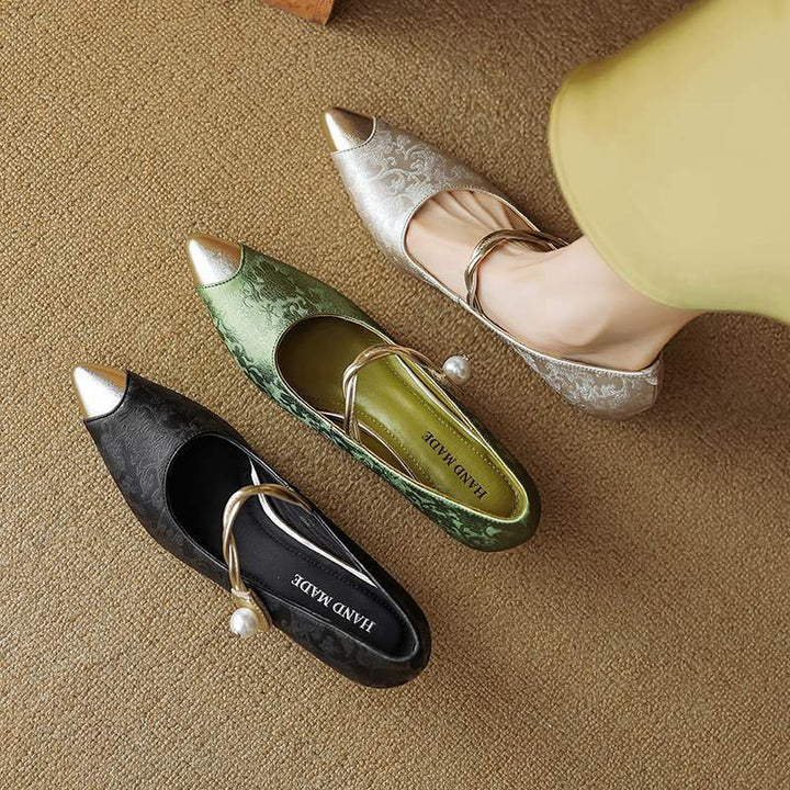 Isabella | Elegant Leather Slingback Heels