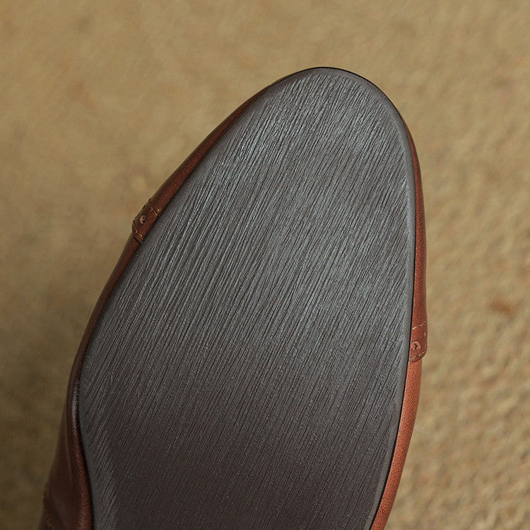 Clarette Genuine Leather Flats