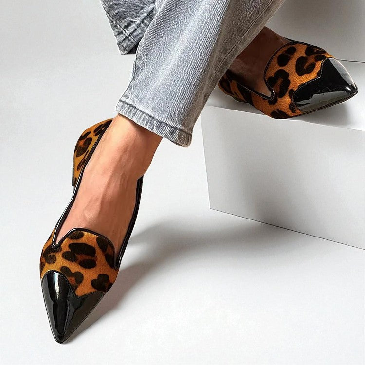 Genevieve Leopard Flats