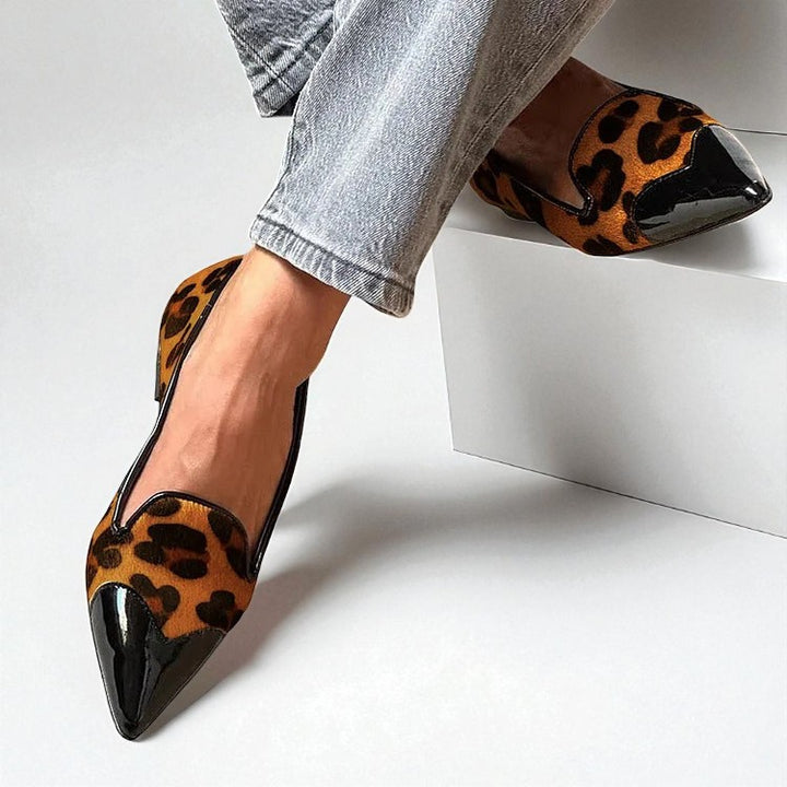 Genevieve Leopard Flats