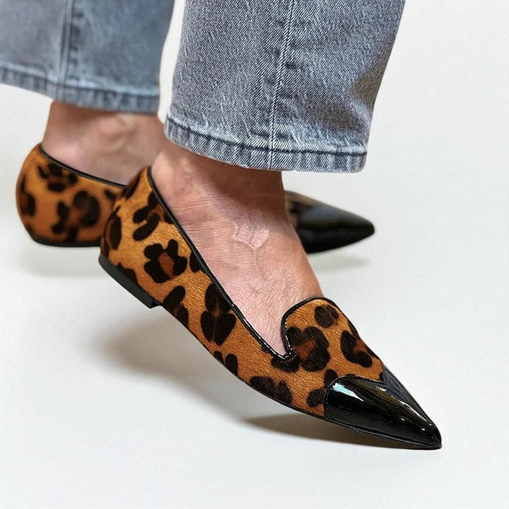 Genevieve Leopard Flats