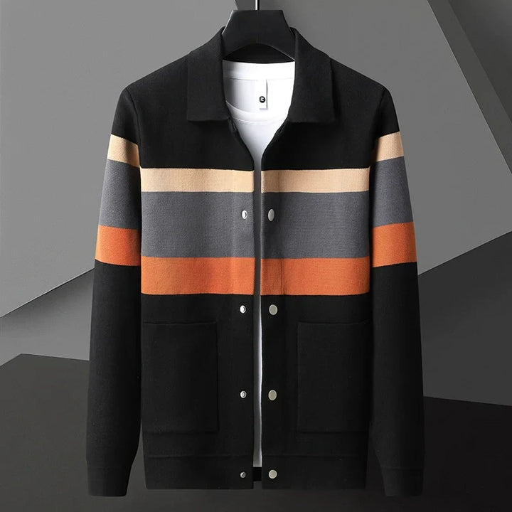 Marcello Striped Knit Cardigan