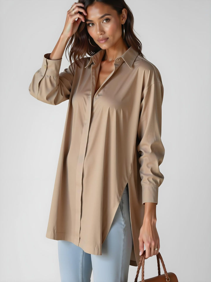 Dalla Oversized Button Shirt Dress