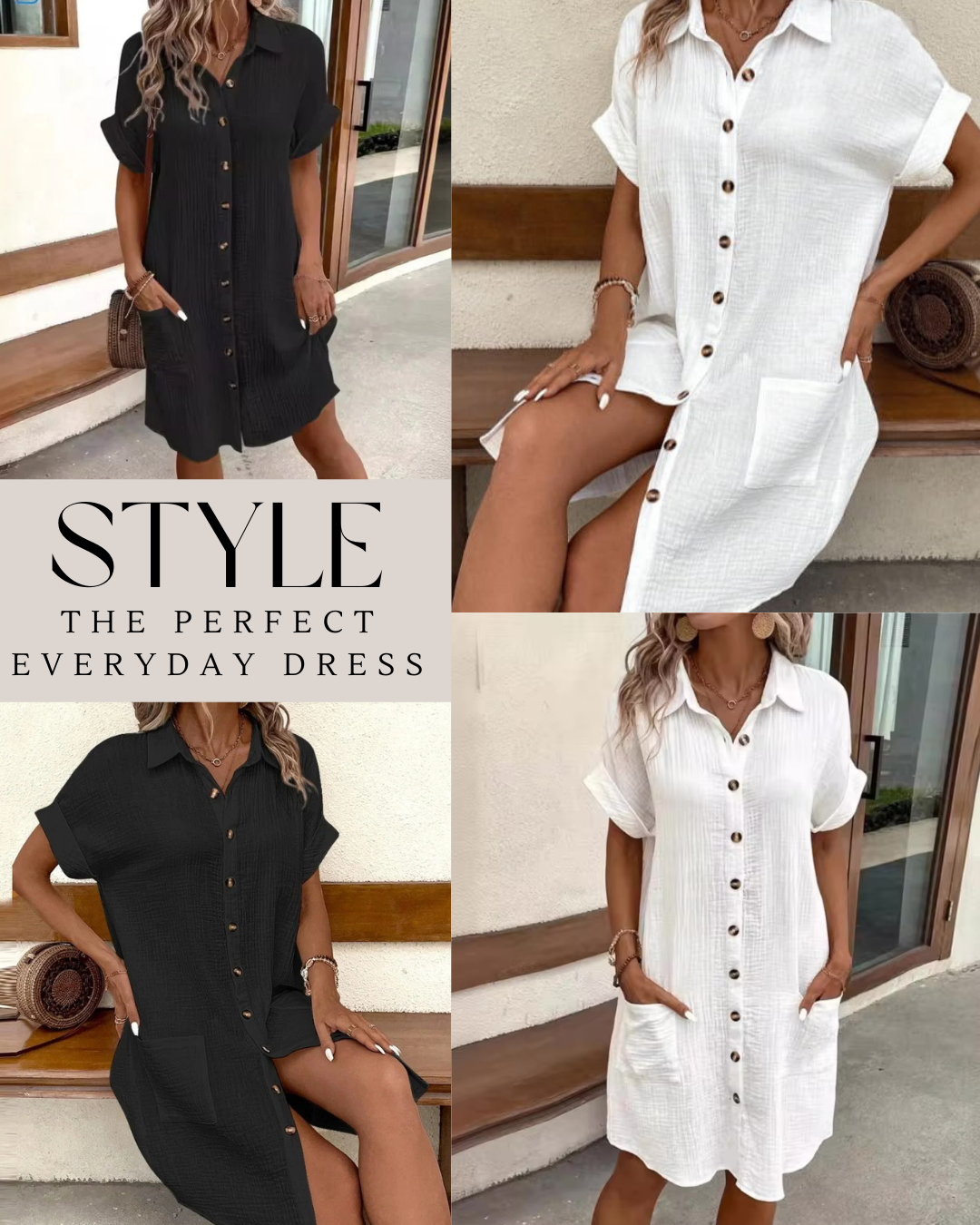 Chiara | Casual Button-Down Dress