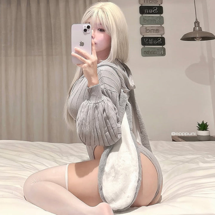 Lunara Bunny Hoodie Bodysuit