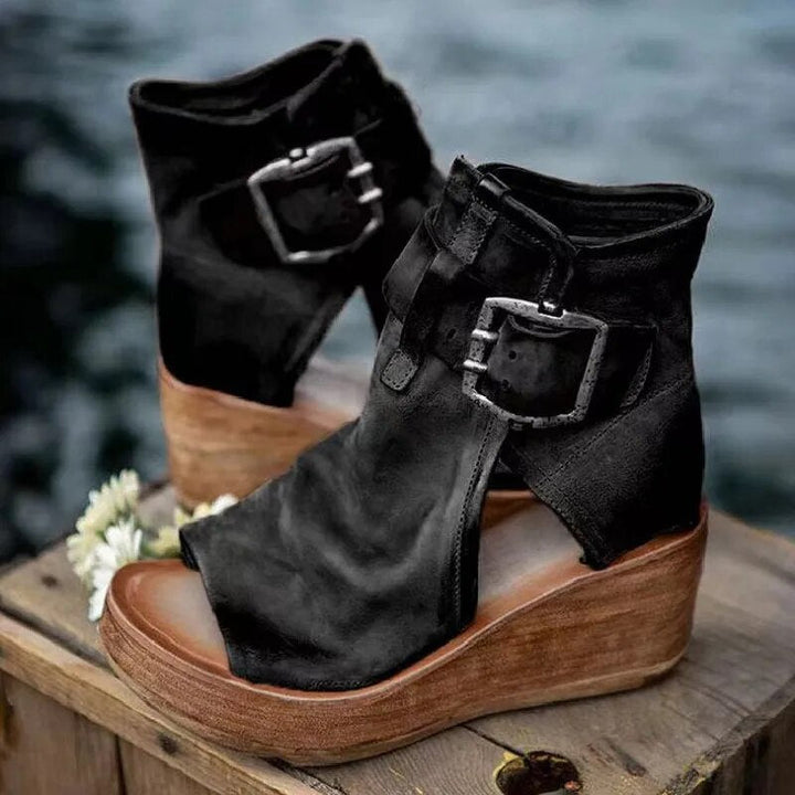 Sienna | Vintage Look Wedge Sandals