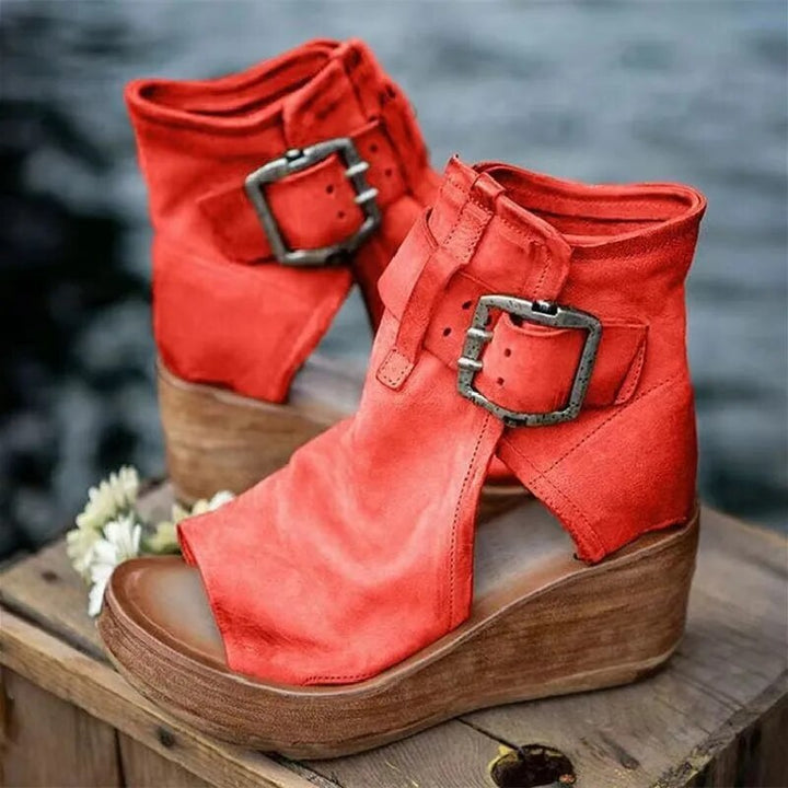 Sienna | Vintage Look Wedge Sandals