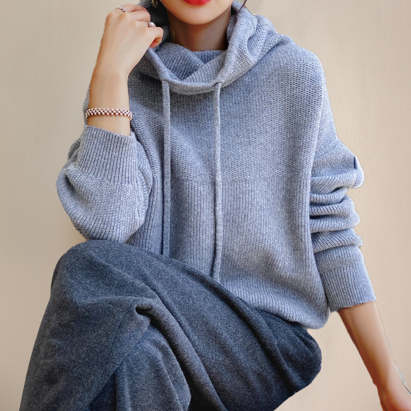 Wren Luxe Merino Wool Hoodie Elegance