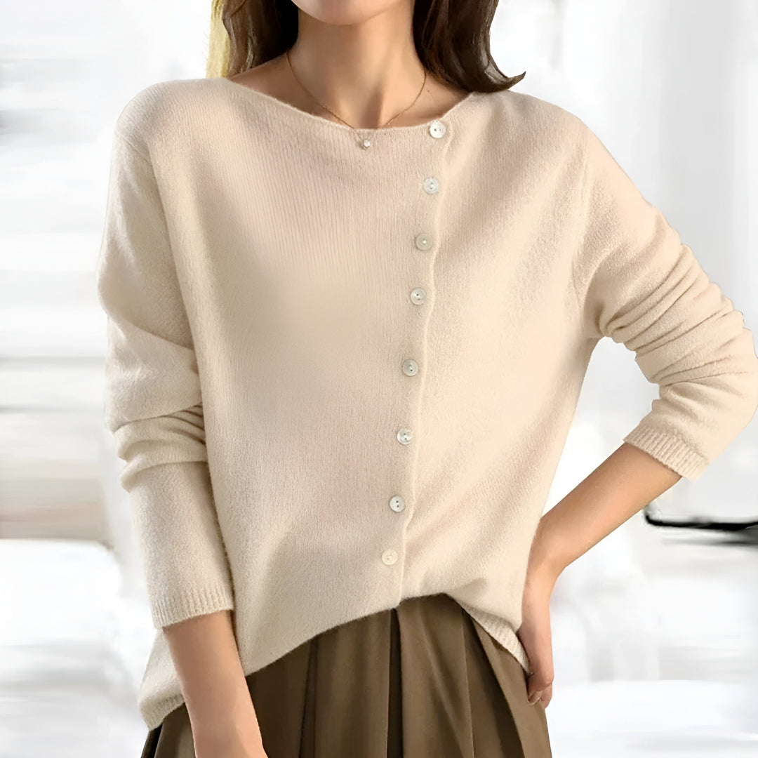 Sarah Modern Button Cardigan
