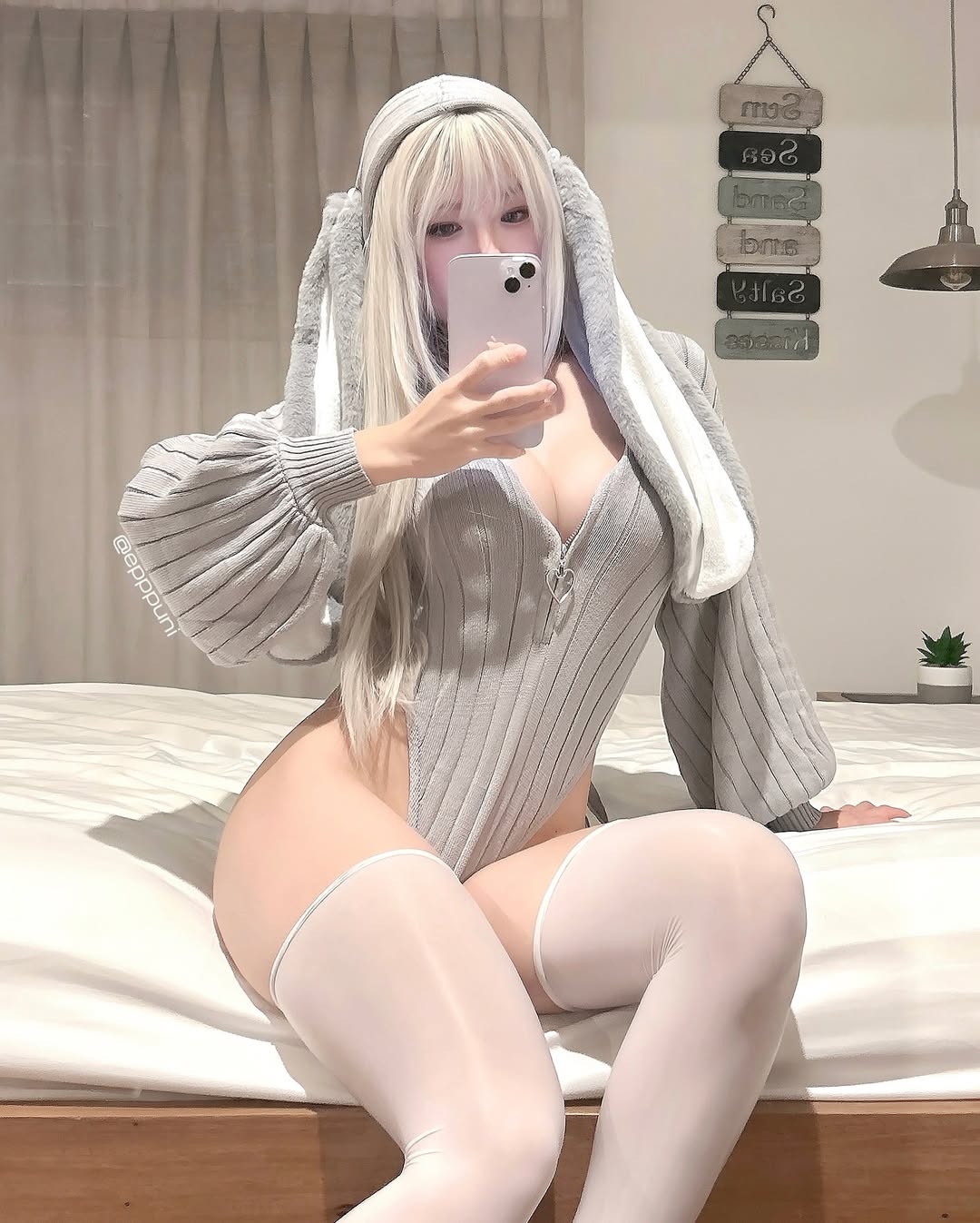 Lunara Bunny Hoodie Bodysuit
