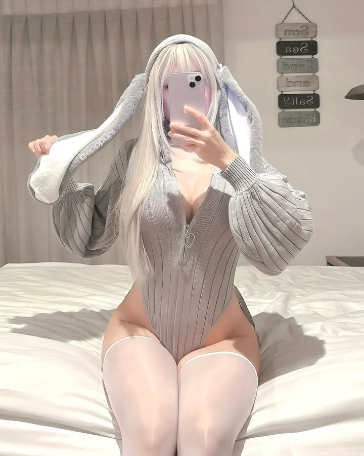 Lunara Bunny Hoodie Bodysuit