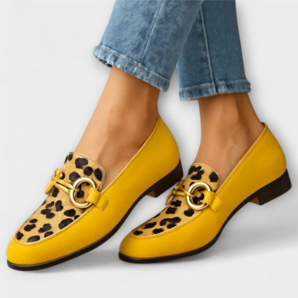 Gabriella Leopard Loafers