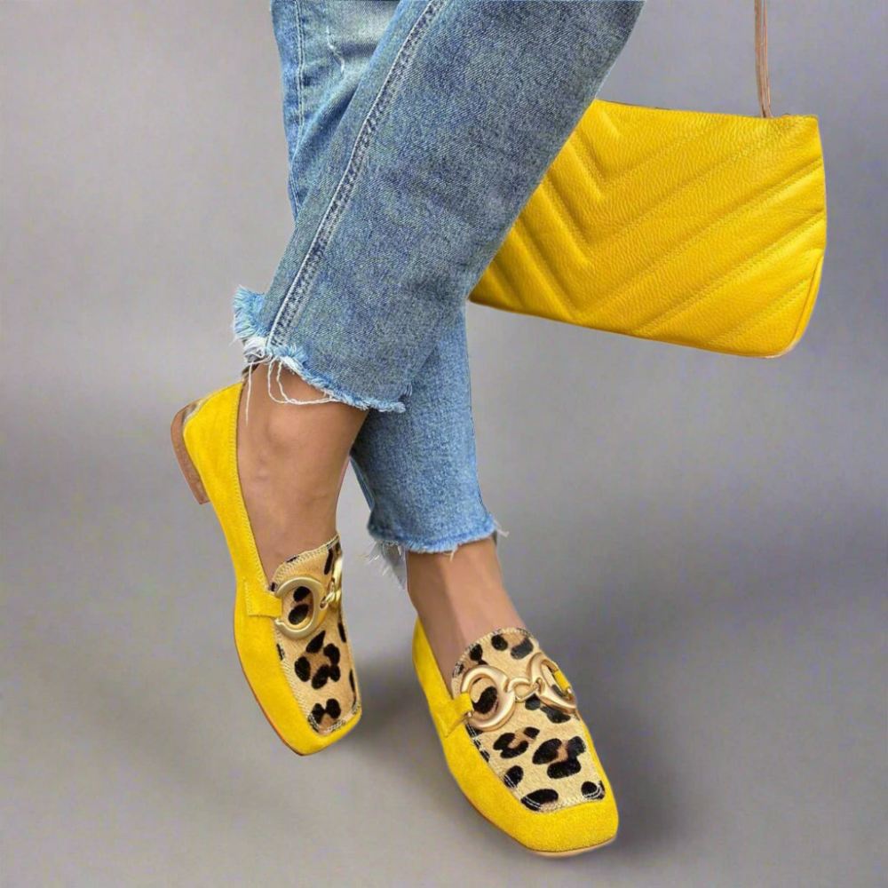 Gabriella Leopard Loafers