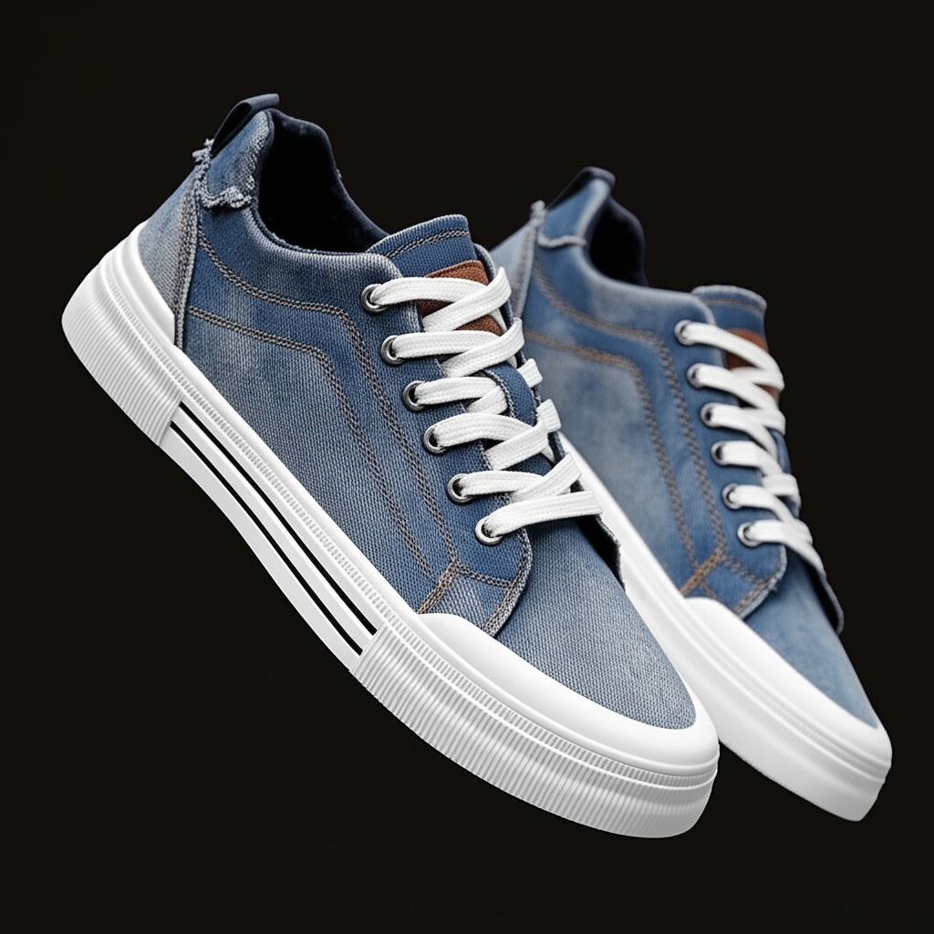 Matteo | Low-Top Denim Sneakers