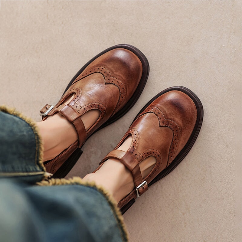 Isolde Genuine Leather Flats