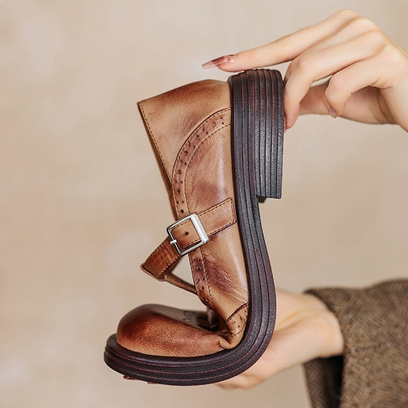 Isolde Genuine Leather Flats