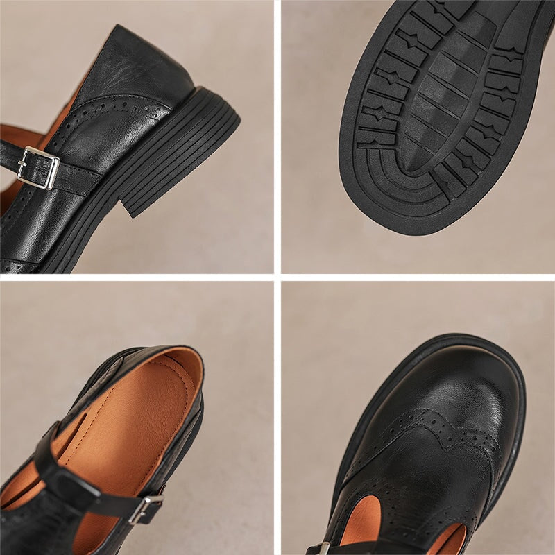 Isolde Genuine Leather Flats